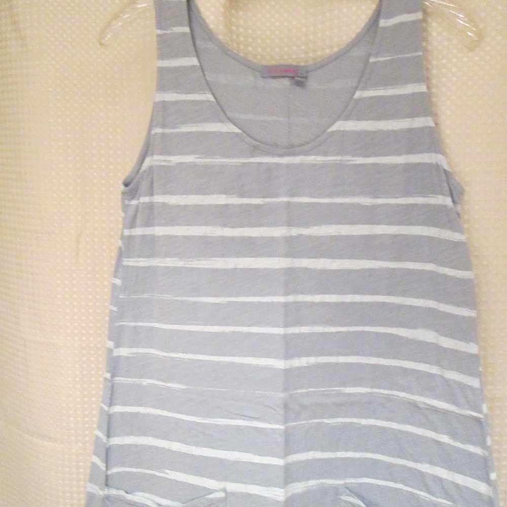 FRESH PRODUCE SIZE SMALL LIGHT BLUE TANK DRESS